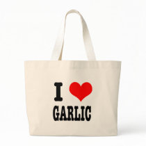 I HEART (LOVE) GARLIC CANVAS BAG