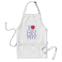 I heart (love) Geography Apron