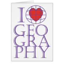 I heart (love) Geography Cards