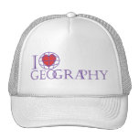 I heart (love) Geography Mesh Hat