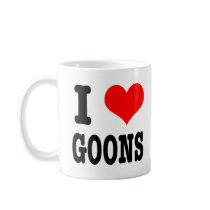 I HEART (LOVE) GOONS COFFEE MUG