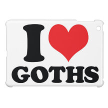 I Heart / love goths iPad Mini Case
