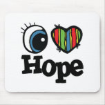 I Heart (Love) Hope Mousepads