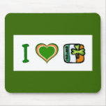 I Heart (Love) Ireland Mousepads