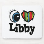 I Heart (Love) Libby Mousepads