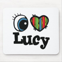 I Heart (Love) Lucy Mousepads