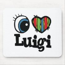 I Heart (Love) Luigi Mousepads