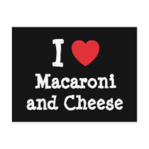 I heart (love) Macaroni and Cheese Postcards