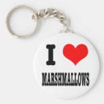 I HEART (LOVE) marshmallows Key Chain