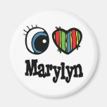 I Heart (Love) Marylyn Refrigerator Magnets