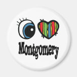 I Heart (Love) Montgomery Magnets