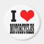 I HEART (LOVE) motorcycles Fridge Magnets