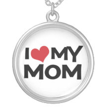 I Heart (love) My Mom Necklace