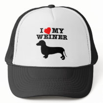 I (Heart) Love My Weiner Dog Mesh Hat