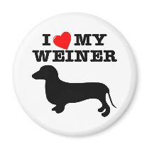 I (Heart) Love My Weiner Dog Magnet