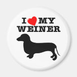 I (Heart) Love My Weiner Dog Magnet