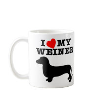 I (Heart) Love My Weiner Dog Coffee Mug