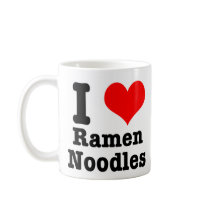 I HEART (LOVE) ramen noodles Coffee Mug