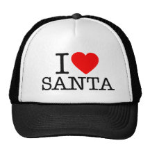 I Heart (Love) Santa Trucker Hats