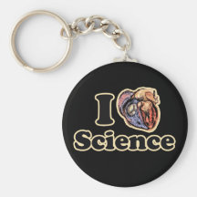 I Heart Love Science Anatomically Correct Keychains