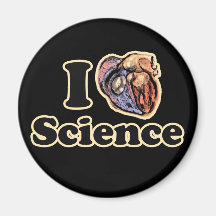 I Heart Love Science Anatomically Correct Magnet