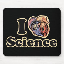 I Heart Love Science Anatomically Correct Mouse Pads