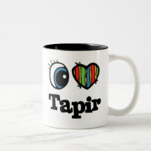I Heart (Love) Tapir Coffee Mug