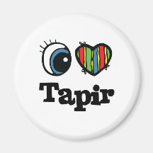 I Heart (Love) Tapir Magnets