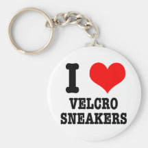 I HEART (LOVE) velcro sneakers Keychain