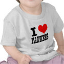 I HEART (LOVE) YANKEES t-shirts