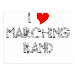 I Heart Marching Band Post Card