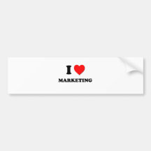 I Heart Marketing Bumper Sticker