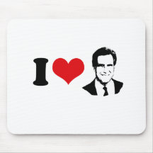 I HEART MITT ROMNEY 2012 MOUSEPADS