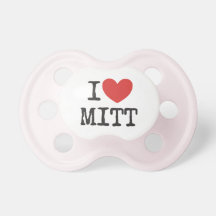 I heart Mitt Romney Baby Pacifiers