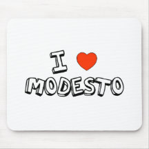 I Heart Modesto Mousepads