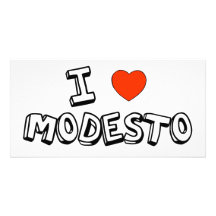 I Heart Modesto Photo Cards