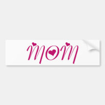 I Heart MOM! by Celeste Sheffey Bumper Sticker