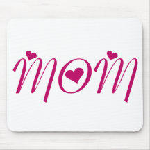 I Heart MOM! by Celeste Sheffey Mouse Pads