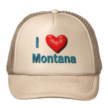 I Heart Montana Mesh Hat