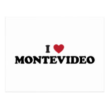 I Heart Montevideo Uruguay Postcards