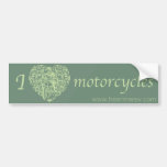 I heart motorcycles bumper stickers