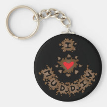 I Heart Muddin Keychain