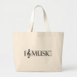 i heart music 2 canvas bag