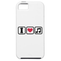 I heart music note iPhone 5 covers