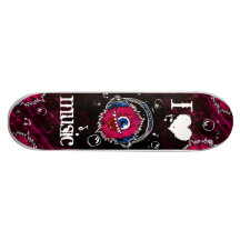 I heart music Skateboard