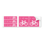 I (heart) my bike bumper stickers