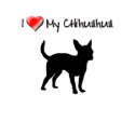 I heart my chihuahua t-shirts