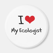 I heart My Ecologist Fridge Magnets