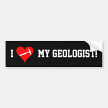 I Heart My Geologist! Bumper Stickers