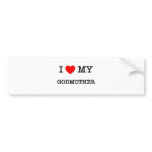 I Heart My GODMOTHER bumper stickers